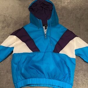 Blue windbreaker